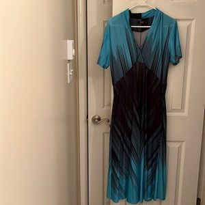 R&B Collection V-Neck Dress with Pockets